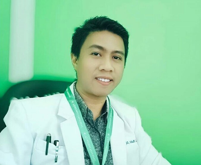 salah seorang dokter yang bertugas di Hotel Sinjai yang merupakan tempat isolasl pasien Covid-19 dr. Syamsul Bahri Akhas