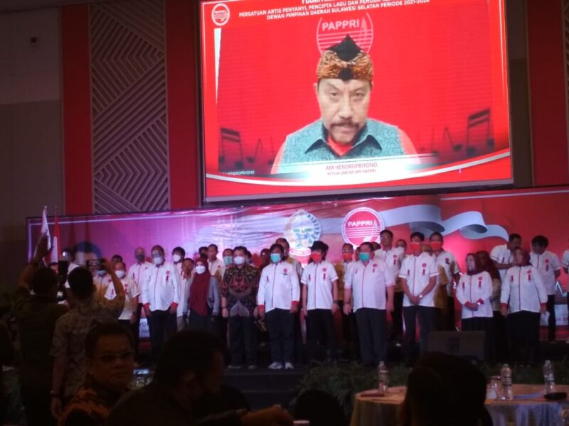 Susana Pelantikan DPD PAPPRI SULSEL Secara Virtual di Hotel  Claro Makassar