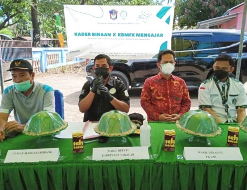 Wakil Bupati Takalar H Achmad Dg Se're membuka pelatihan Bantuan Hidup Dasar, penyuluhan dan pemeriksaan kesehatan