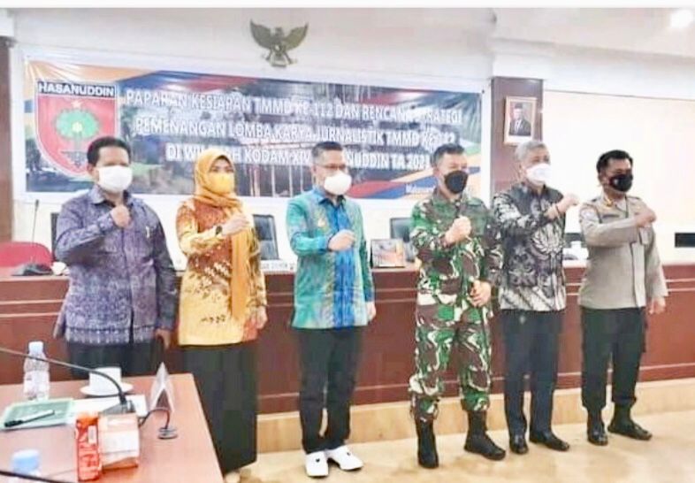 Rapat Koordinasi Teknis (Rakornis) Pelaksanaan TNI Manunggal Membangun Desa (TMMD) Ke-112 dan Rencana Strategi Pemenangan Lomba Karya Jurnalistik TMMD Ke-112 di Wilayah Kodam XIV/Hasanuddin