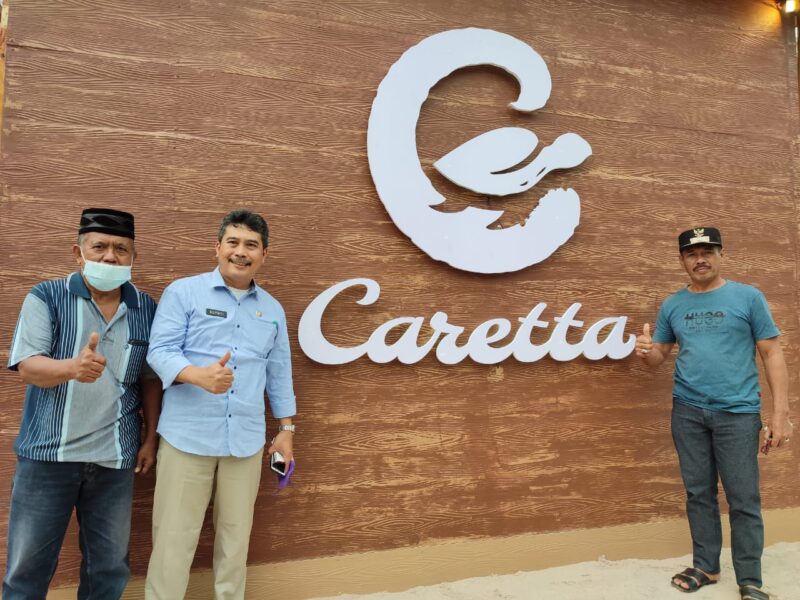 Kadis Pariwisata, pemuda dan olahraga Pinrang di lokasi wisata di desa Binanga Karaeng