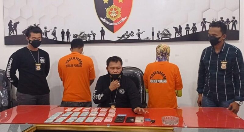 Polres Pinrangenggelar press release terkait kasus Showbis