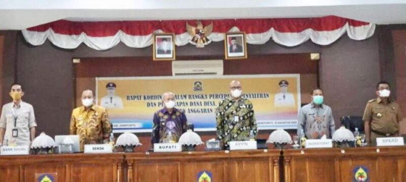 Bupati Jeneponto Iksan Iskandar membuka rapat koordinasi percepatan penyaluran dan penyerapan dana desa(DD) serta alokasi dana desa (ADD)