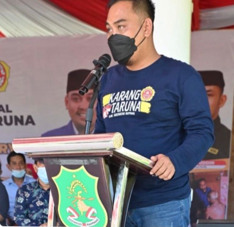 Ketua Karang Taruna Kabupaten Sidrap Muhammad Yusuf DM
