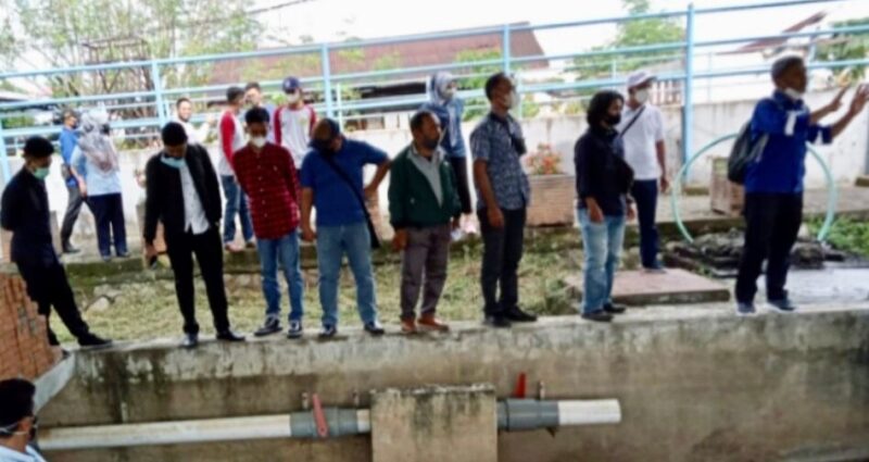 Perwakilan empat daerah di Sulsel mengunjungi IPTL Nipa Nipa dan UPTD PAL Dinas Pekerjaan Umum Kota Makassar