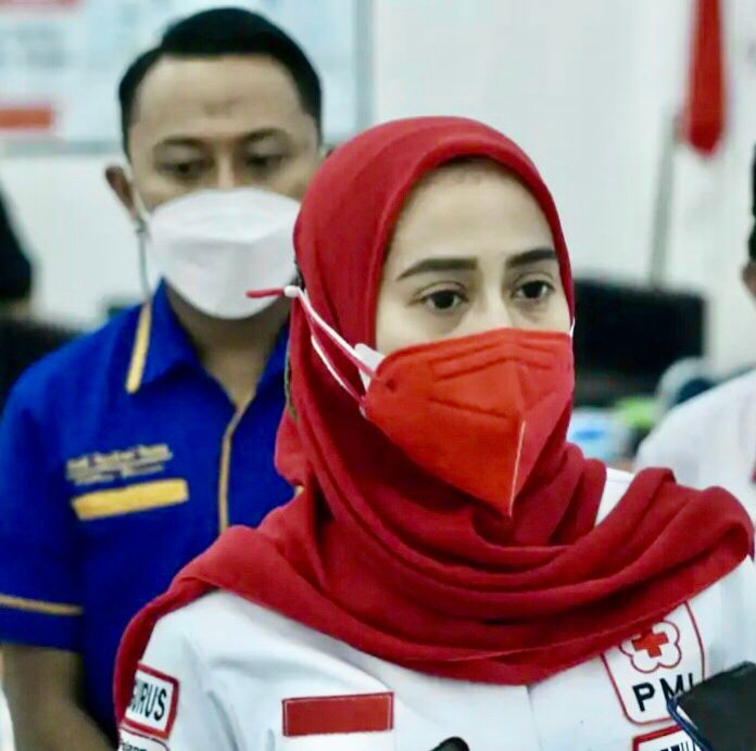 Ketua PMI Sinjai, Hj. Andi Nurhilda Daramata Seto