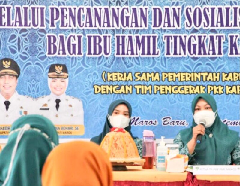 Ulfiah Nur Yusuf Chaidur Mencanangkan Vajsinasi Covid-19 bagi ibu hamil