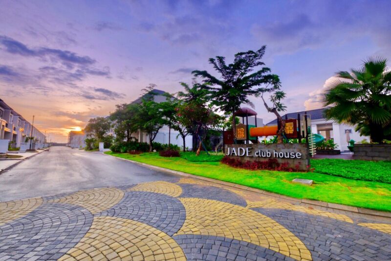 Salah satu tipe rumah jade residence yang dibangun  oleh Summarecon Mutiara Makassar dengan memperhatikan aspek ramah lingkungan.--Foto: Manaf--