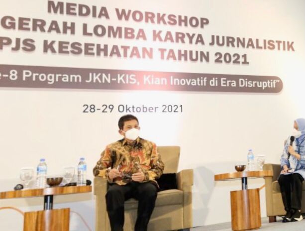Badan Penyelenggara Jaminan Sosial (BPJS) Kesehatan berinovasi menyelenggarakan workshop dan anugerah lomba karya jurnalistik BPJS Kesehatan Tahun 2021, berlansung Kamis, 28 -29 Oktober 2021.