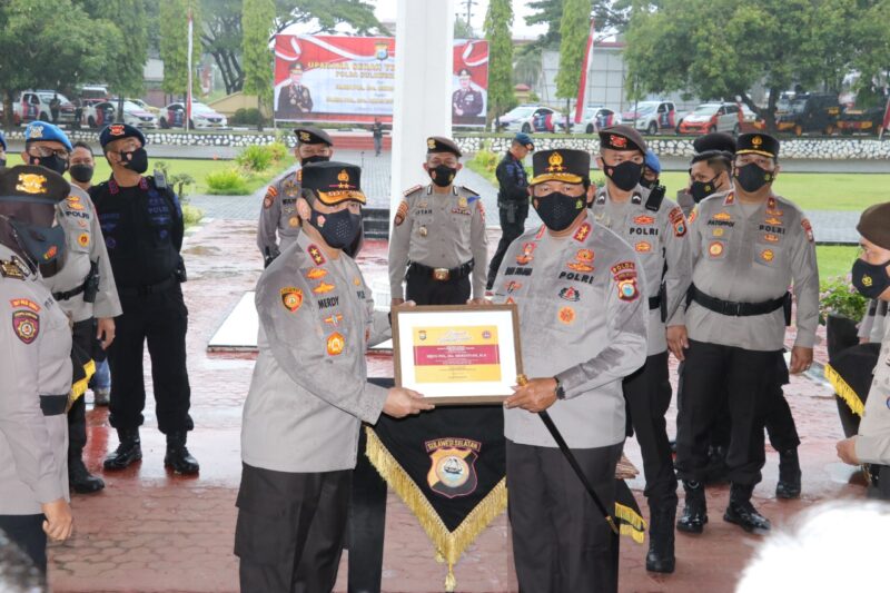 Penyambutan Kapolda Sulsel Baru Irjen Pol Nana Sudjana