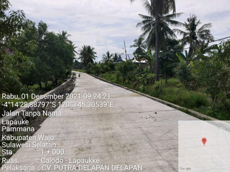 Pengerjaan Ruas Jalan Calodo-Lapaukke.--safar--