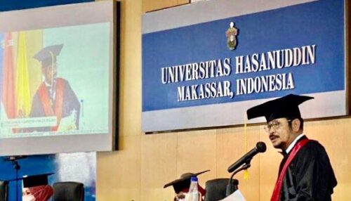 Prof Syahrul Yasin Limpo saat memberikan Orasi Ilmiahnya