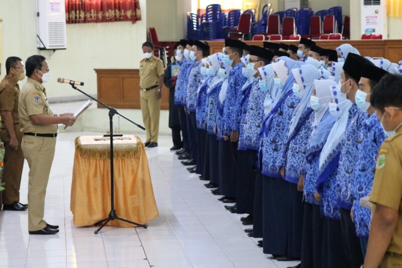  Wabup Pinrang Melantik dan mengambil sumpah CPNS Formasi 2019.