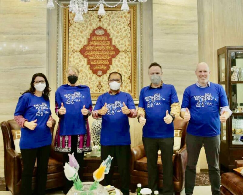 Wali Kota Makassar, Ir. Moh. Ramdhan Pomanto, Menerima Kunjungan Konsulat Jenderal Australia Bersama Monash University, di Kediaman Pribadinya, Jalan Amirullah, Kota Makassar, Kamis 19 Mei 2022.