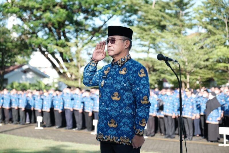 Wakil Bupati Gowa, H. Abd Rauf Malaganni, Menjadi Inspektur Upacara Hari Kebangkitan Nasional (Harkitnas) di Lapangan Upacara Kantor Bupati Gowa, Jum'at 20 Mei 2022.