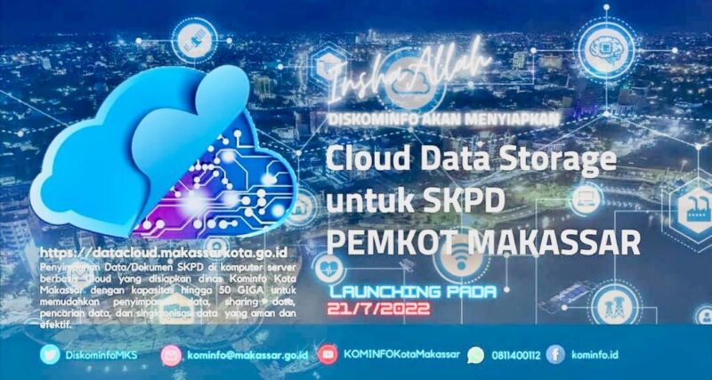 Dinas Komunikasi dan Informatika (Diskominfo) Kota Makassar, Akan Melaunching Dua Aplikasi Guna Mempercepat Layanan Digitalisasi Pemerintah Kota, Sabtu 16 Juli 2022.