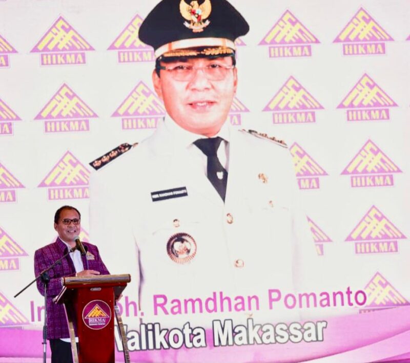 Wali Kota Maakssar, Ir. Moh. Ramdhan Pomanto, Menghadiri Pelantikan Ketua Dewan Pengurus Wilayah (DPW) Provinsi Sulsel Periode 2021-2026, di Hotel Four Point by Sheraton, Kota Makassar, Sabtu 16 Juli 2022.