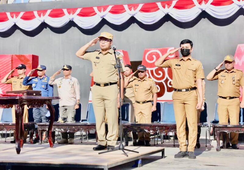 Wali Kota Makassar, Ir. Moh. Ramdhan Pomanto, Menghadiri Gladi Bersih di Anjungan Pantai Losari, 15 Agustus 2022.