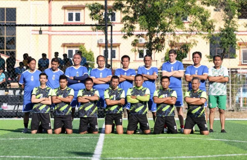 Wali Kota Makassar, Ir. Moh. Ramdhan Pomanto, Menghadiri Syukuran Beroperasinya Lapangan Mini Soccer Pelita Kasih, di Jalan Monginsidi, Minggu 21 Agustus 2022.