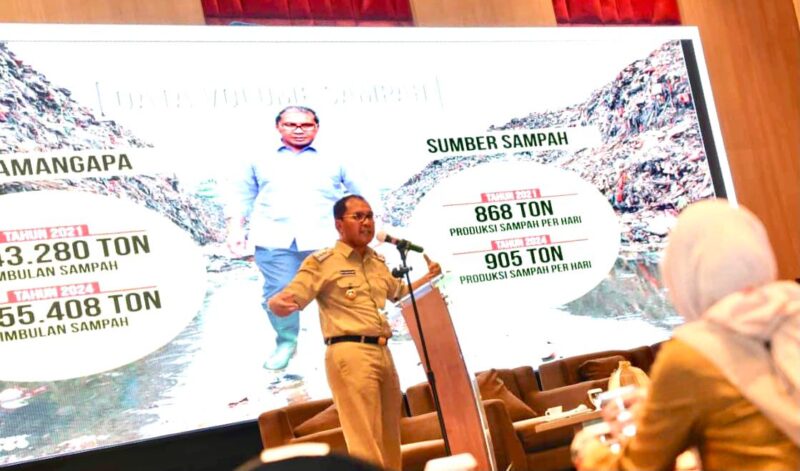 Wali Kota Makassar, Ir. Moh. Ramdhan Pomanto, Saat Memberikan Penjelasan Jenis Teknologi Pengolahan Sampah Menjadi Energi Listrik (PSEL), Kamis 22 September 2022.