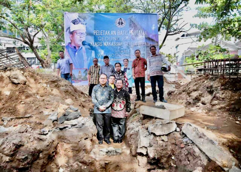 Wali Kota Makassar, Ir. Moh. Ramdhan Pomanto, Usai Peletakan Batu Pertama Pembangunan Kantor Klasis Makassar dan Gereja Toraja, di Jalan Rusa, Kota Makassar, Sabtu 3 September 2022.