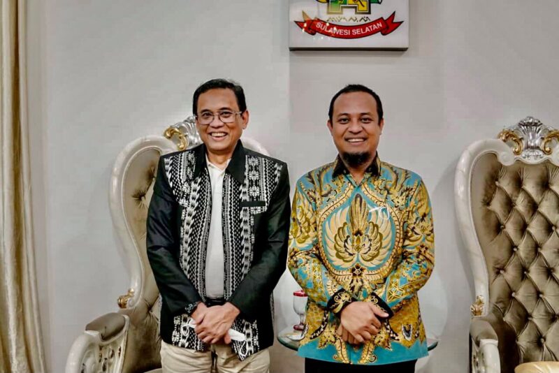 Gubernur Sulawesi Selatan, Andi Sudirman Sulaiman, Menerima Audiensi General Manager (GM) PLN Unit Induk Wilayah Sulselrabar, Minggu 4 September 2022.