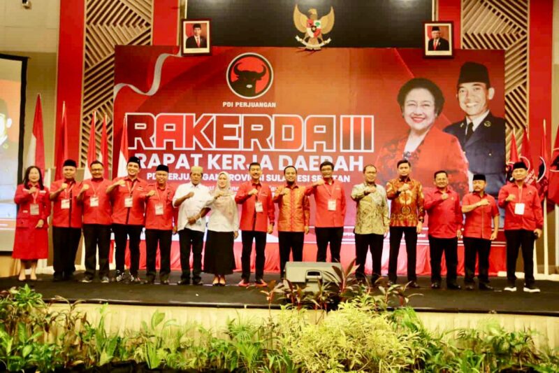 Wali Kota Makassar, Ir. Moh. Ramdhan Pomanto, Menghadiri Rapat Kerja Daerah (Rakerda) III PDI Perjuangan Sulsel, di Hotel Claro, Rabu 12 Oktober 2022.