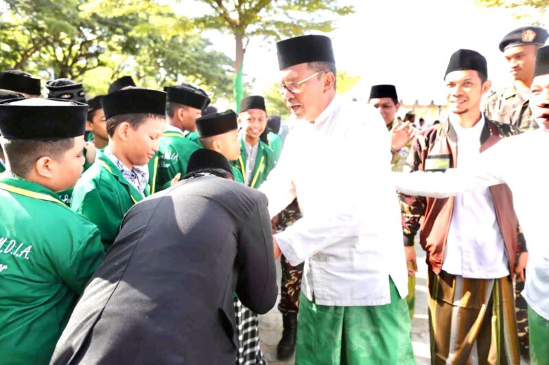Wali Kota Makassar, Ir. Moh. Ramdhan Pomanto, Saat Menghadiri Peringatan Hari Santri, di Anjungan Pantai Losari, Sabtu 22 Oktober 2022.