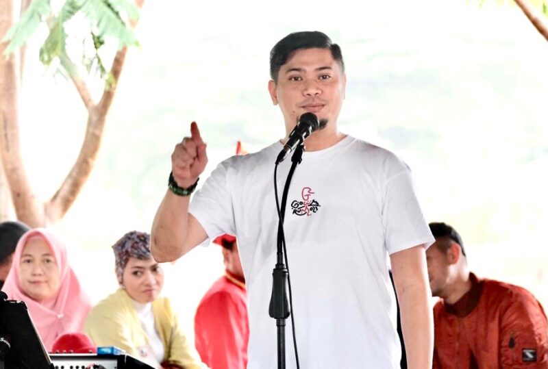 Bupati Gowa, Dr. Adnan Purichta Ichsan, SH, MH, Saat Menghadiri Peresmian Ruang Terbuka Hijau (RTH) Syekh Yusuf, Rabu 4 Januari 2023.