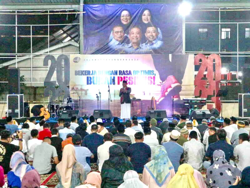 Perumda Air Minum Kota Makassar, Menggelar Dzikir dan Doa Bersama Menyambut Tahun Baru 2023, di RTH PDAM Makassar, Sabtu 31 Desember 2022.