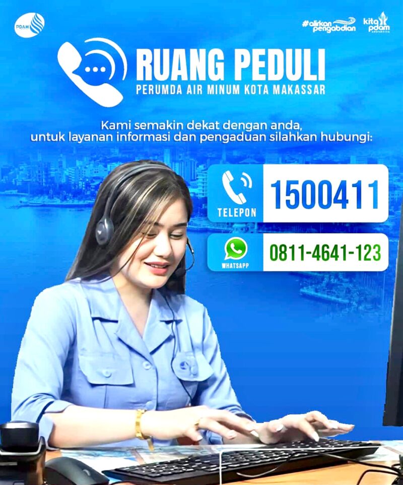 Permudah Pelanggan Dapatkan Informasi, PDAM Makassar Buka Ruang Peduli