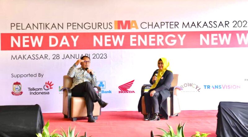 Wali Kota Makassar, Ir. Moh. Ramdhan Pomanto, Menghadiri Pelantikan dan Raker IMA Chapter Makassar Periode 2022-2024, di Hotel Maxone, Sabtu 28 Januari 2023.