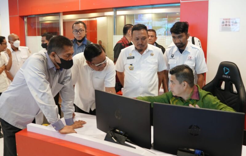 Jajaran Kepolisian Polda Jawa Barat, Melakukan Studi Banding, di Command Center Pemerintah Kota (Pemkot) Makassar, Rabu 18 Januari 2023