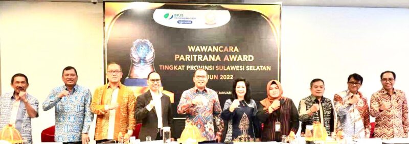 Wali Kota Makassar, Ir. Moh. Ramdhan Pomanto, Menghadiri Sesi Wawancara Paritrana Award Jaminan Sosial Ketenagakerjaan 2022, di Hotel Mercure, Kamis 26 Januari 2023