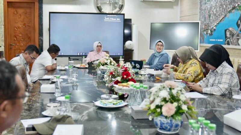 Bunda PAUD Kota Makassar, Indira Yusuf Ismail, Bersama Ketua Pokja Bunda PAUD Kota Makassar, Shinta Werorilangi, Jum'at 3 Februari 2023
