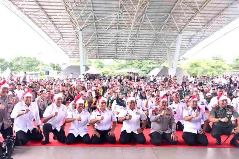 Wali Kota Makassar, Ir. Moh. Ramdhan Pomanto, Menghadiri Manre Sipulung, di Lapangan Karebosi, Jalan Ahmad Yani, Rabu 15 Februari 2023.