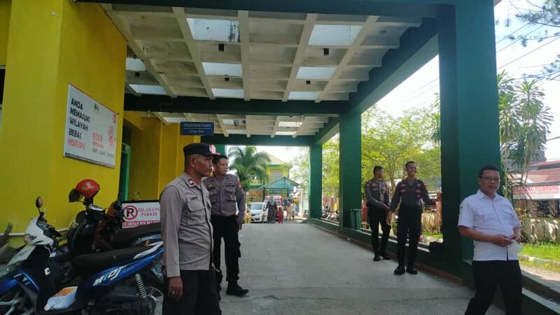 Tim gabungan SPKT, Reskrim, dan team Olah TKP Inafis polres pinrang melakukan serangkaian Olah TKP