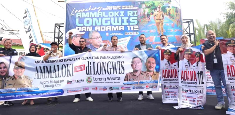 Wali Kota Makassar, Ir. Moh. Ramdhan Pomanto, Melaunching Program Ammaloki Ri Longwis dan ADAMA 112, Sabtu 10 Februari 2023.