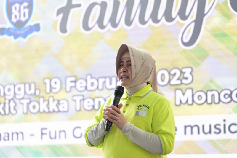 Indira Yusuf Ismail, Menghadiri Family Gathering SMANSA 86 Makassar, di Bukit Tokka Tena Rata, Kabupaten Maros, Minggu 19 Februari 2023
