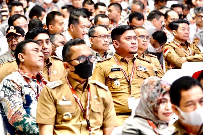 Bupati Gowa, Dr. Adnan Purichta Ichsan, SH, MH, Menghadiri Rapat Koordinasi Nasional (Rakornas) Penanggulangan Bencana, di Jakarta International Expo (JIE) Kemayoran, Jakarta, Kamis 2 Maret 2023