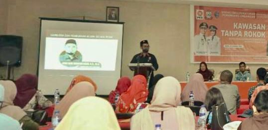Legislator DPRD Kota Makassar, Fraksi PKS, Andi Hadi Ibrahim Baso, Gelar Sosialisasi Peraturan Daerah Nomor 4 Tahun 2013, Tentang Kawasan Tanpa Rokok, di Hotel Tree, Jalan Pandang Raya, Senin 23 Januari 2023