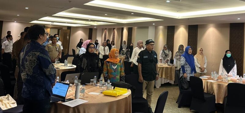 Para peserta bimtek kementerian Perempuan dan Perlindungan Anak yang berlangsung di Makassar selama dua hari