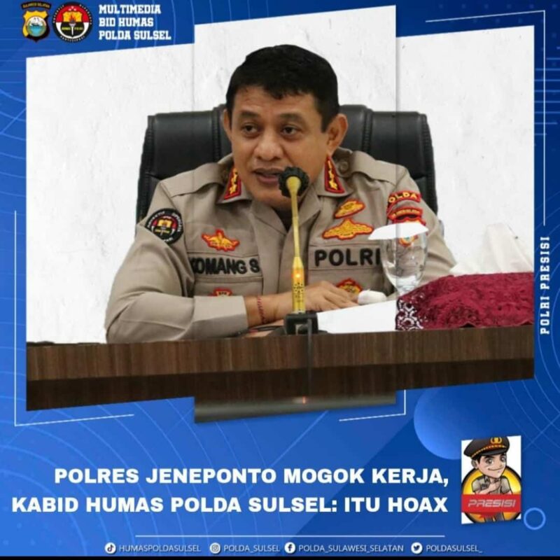 Kabid Humas Polda Sulsel, Kombes Pol Komang Suartana
