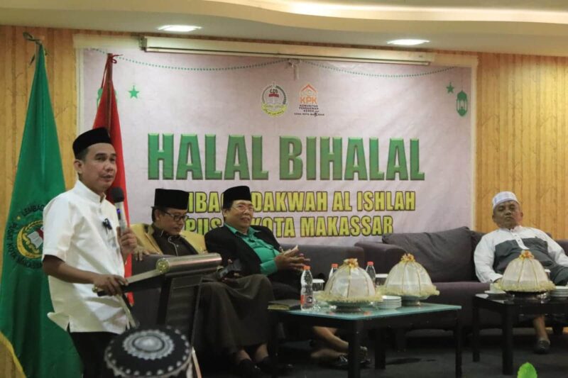 Ketua DPRD Kota Makassar, Rudianto Lallo, Menghadiri Halal Bi Halal Lembaga Dakwah Al-Ishlah, di Hotel Karebosi Premier, Minggu 7 Mei 2023