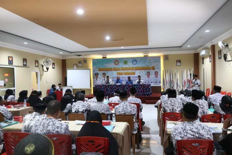 Suasana Konkerkab yang dihadiri langsung Bupati Pinrang Irwan Hamid