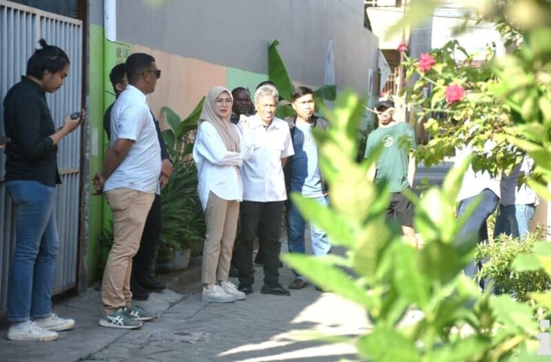 Legislator DPRD Kota Makassar, Fraksi Partai Gerindra, Budi Hastuti, Melakukan Kunjungan Dapil ke Lorong Wisata, di Kelurahan Mandala, Kecamatan Mamajang, Kota Makassar, Sabtu 27 Mei 2023.