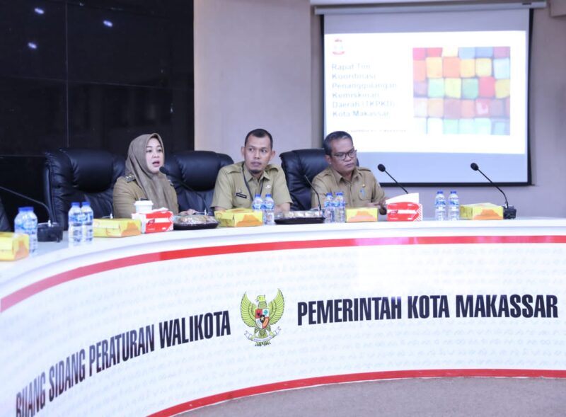 Wakil Wali Kota Makassar, Fatmawati Rusdi, Membuka Rapat Koordinasi Penanggulangan Kemiskinan Daerah, Selasa 30 Mei 2023.