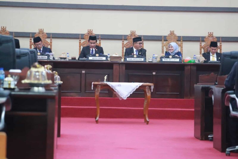 Ketua DPRD Kota Makassar, Rudianto Lallo, Menggelar Rapat Paripurna Membahas Rekomendasi Laporan Keterangan Pertanggungjawaban (LKPJ) Wali Kota Makassar TA 2022, Rabu 14 Juni 2023