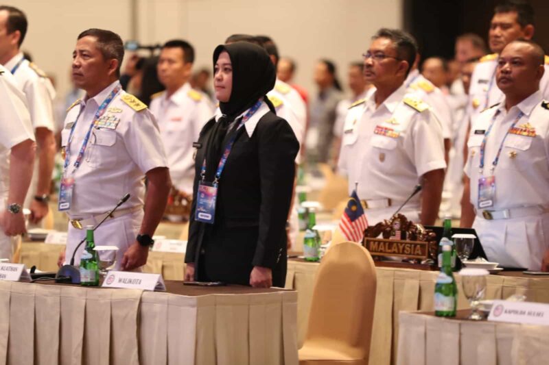 Wakil Wali Kota Makassar, Fatmawati Rusdi, Menghadiri 5th International Maritime Security Symposium (IMSS), di Hotel Claro, Selasa 6 Juni 2023.