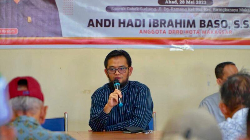 Anggota DPRD Kota Makassar, Fraksi Partai Keadilan Sejahtera (PKS), Andi Hadi Baso Ibrahim, Melakukan Kunjungan Dapil di Kelurahan Bakung, Kecamatan Biringkanaya, Minggu 28 Mei 2023